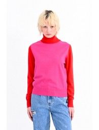 Color Block Turtleneck jumper