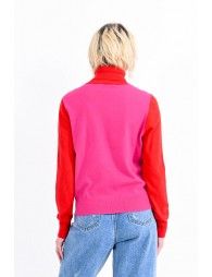 Color Block Turtleneck jumper