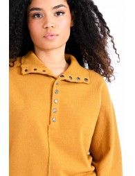 High neck buttoned jumper