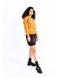 High neck buttoned jumper