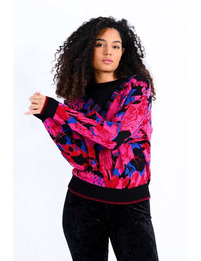 Crewneck printed jumper