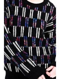 Mixed knit sweater