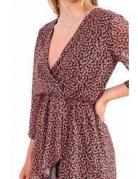 Mini fake wrap dress