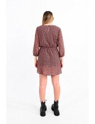 Mini fake wrap dress