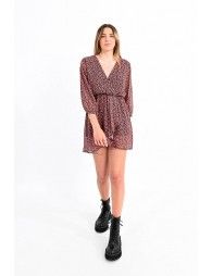 Mini fake wrap dress