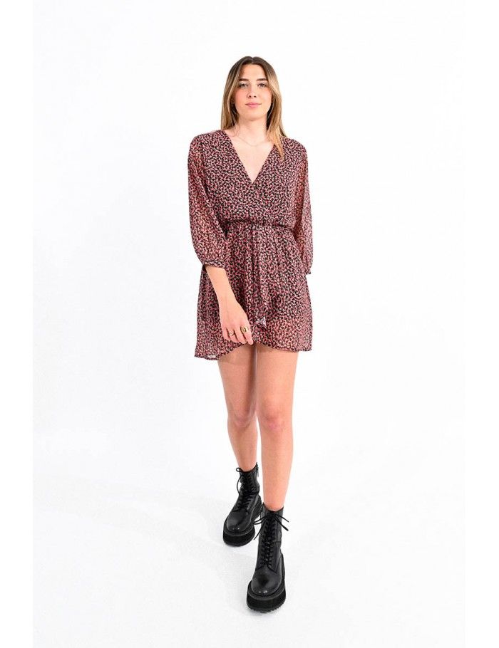 Mini fake wrap dress