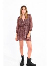 Mini fake wrap dress