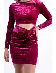 Velvet mini dress