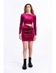 Velvet mini dress