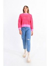 Pink cropped jumper
