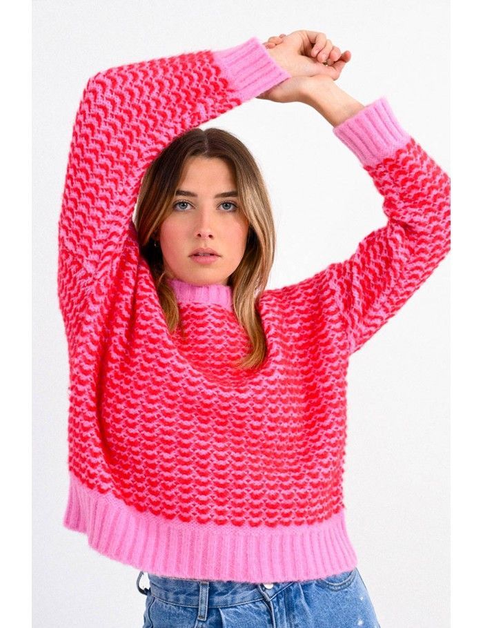 Pink cropped jumper