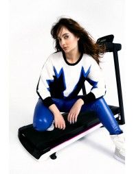 Blue graphic prit jumper