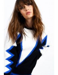 Blue graphic prit jumper
