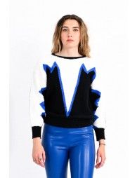 Blue graphic prit jumper