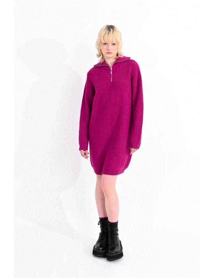 Half Zip Knit Dress