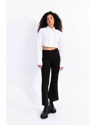 Cropped buttonned shirt
