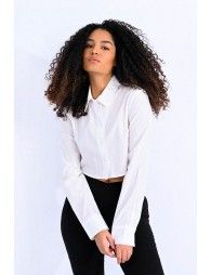 Cropped buttonned shirt