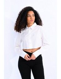 Cropped buttonned shirt