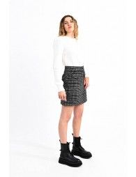 Checked mini skirt