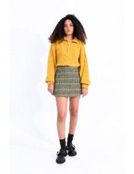 Mini plaid skirt
