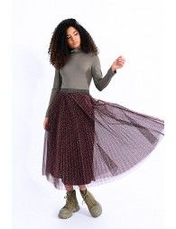 Midi tulle skirt