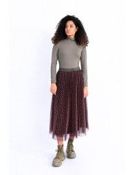 Midi tulle skirt