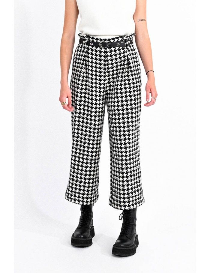 Cropped  Houndstooth pants