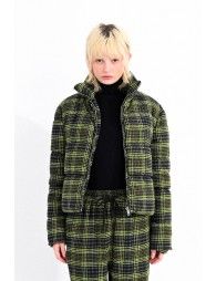 Doudoune courte carreaux Molly Bracken E Shop