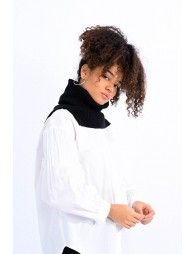 Ribbed neck warmer