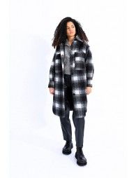 Plaid shirt coat