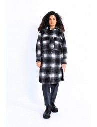 Plaid shirt coat