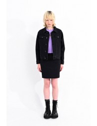 Black denim jacket