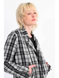 Biker plaid jacket