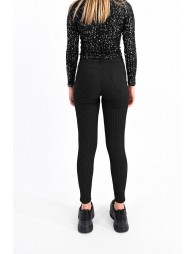Thin stripes slim small pants