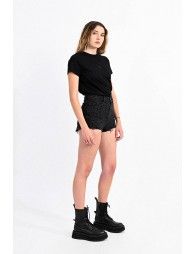 Cutoff denim shorts