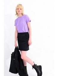 Mini Cotton skirt with strass