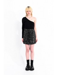 A-line sequined skirt