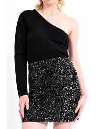 A-line sequined skirt