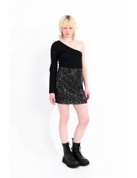 A-line sequined skirt