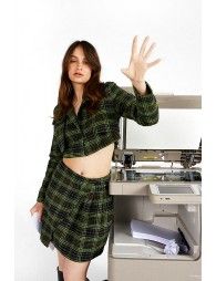 The new tartan mini skirt
