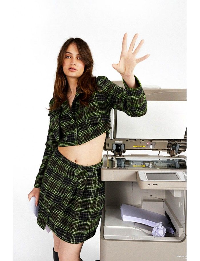 The new tartan mini skirt