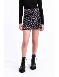Slit mini skirt
