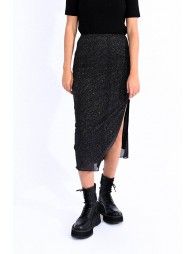 Long polka dot skirt