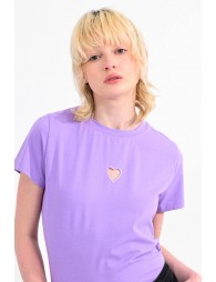 Front baby heart pattern Tee