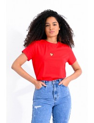 Front baby heart pattern Tee