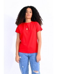 Front baby heart pattern Tee