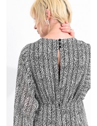 Animal print mini dress