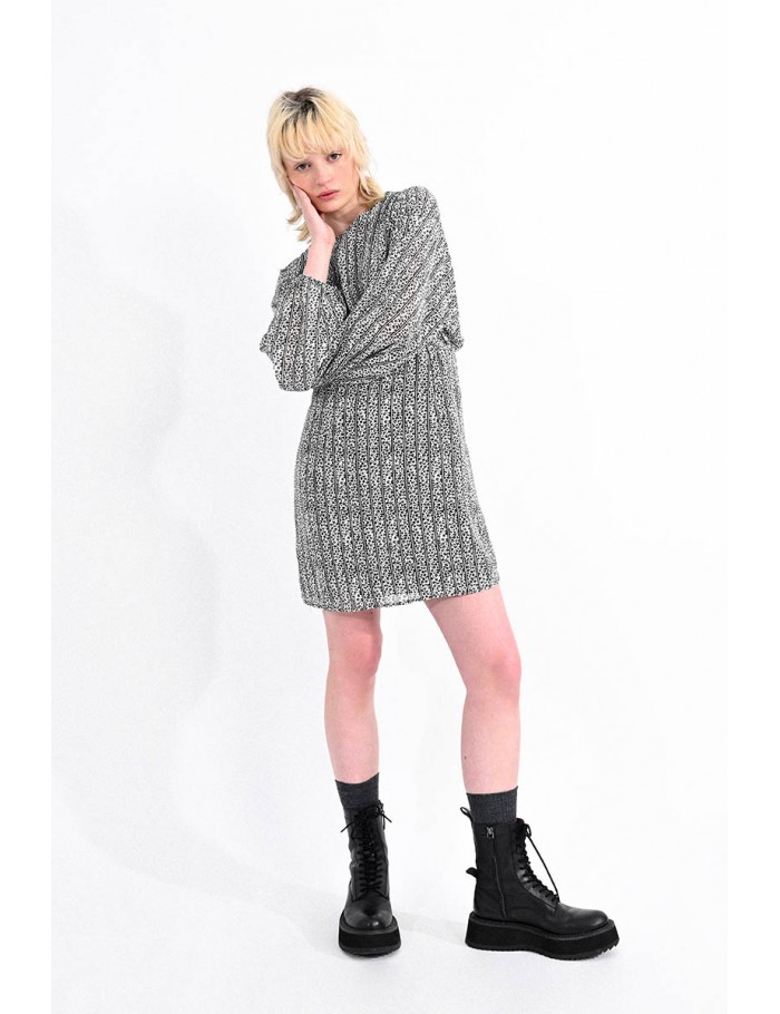 Animal print mini dress