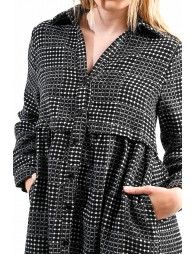 Checkered shirt dress
