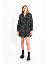 Checkered shirt dress